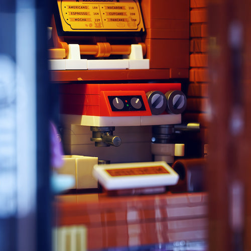 American-style coffee shop architecture 1904pcs