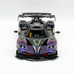 Technic MOC Supercar Building Kit, 1:8 Scale Chameleon Paint Finish Race Car Model Inspired by Pagani Zonda R, 3300 PCS Building Blocks, Adult Static Display Collectible Car Gift