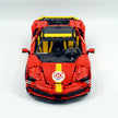 MOC-10664 1:8 Scale Supercar Building Blocks Set, 3797 PCS Technic Race Car Model, MOC Static Sports Car Building Bricks Kit, Adult Collectible Display Gift for Car Enthusiasts