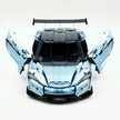 CADA-C64011 1:8 Sports Car YangWang U9 Custom Edition blue Building Block Set 3671pcs Adult Collector Collectible Model Kit