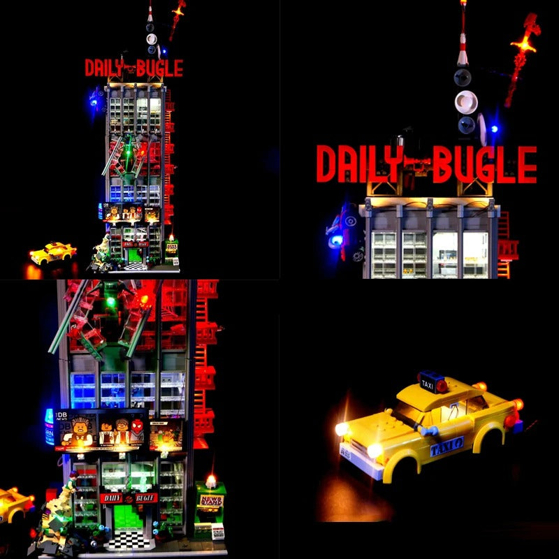 Remote Control DIY LED Light Kit For LEGO 76178 Daily Bugle