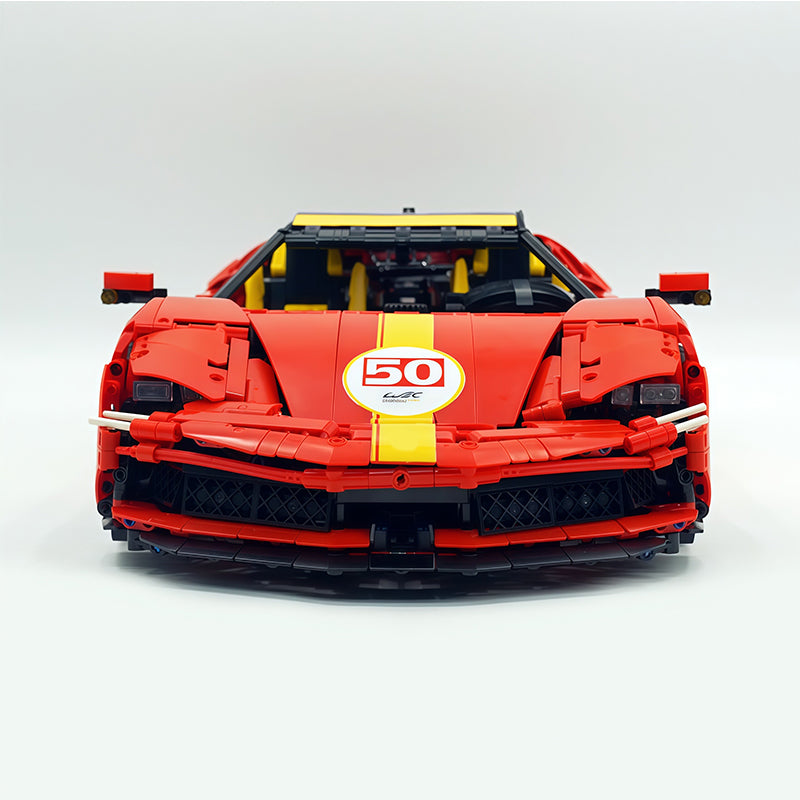 MOC-10664 1:8 Scale Supercar Building Blocks Set, 3797 PCS Technic Race Car Model, MOC Static Sports Car Building Bricks Kit, Adult Collectible Display Gift for Car Enthusiasts