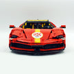 MOC-10664 1:8 Scale Supercar Building Blocks Set, 3797 PCS Technic Race Car Model, MOC Static Sports Car Building Bricks Kit, Adult Collectible Display Gift for Car Enthusiasts