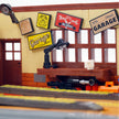 JD098  Vintage parking lot and repair shop 750pcs