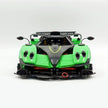 Technic MOC Supercar Building Kit, 1:8 Scale Pearlescent Green Paint Finish Race Car Model Inspired by Pagani Zonda R, 3300 PCS Building Blocks, Adult Static Display Collectible Car Gift
