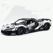 Technic McLaren W1 Electroplated Silver Supercar Building Blocks Kit, 1:8 Scale Static Race Car Model, 4200+ PCS Adult Collectible Building Set with Paper Instruction Manual