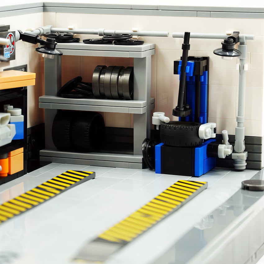 Modern parking lot and repair shop 763pcs