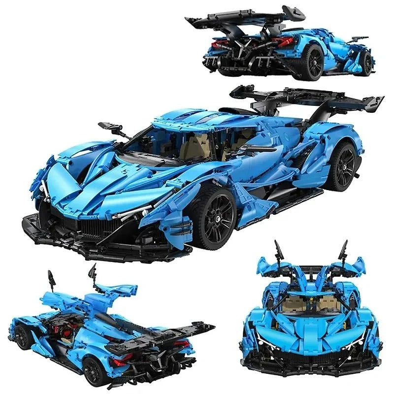 CADA-C64003 1:8 Sports Car Apollo IE Building Block Set 3865pcs Adult Collector Collectible Model Kit