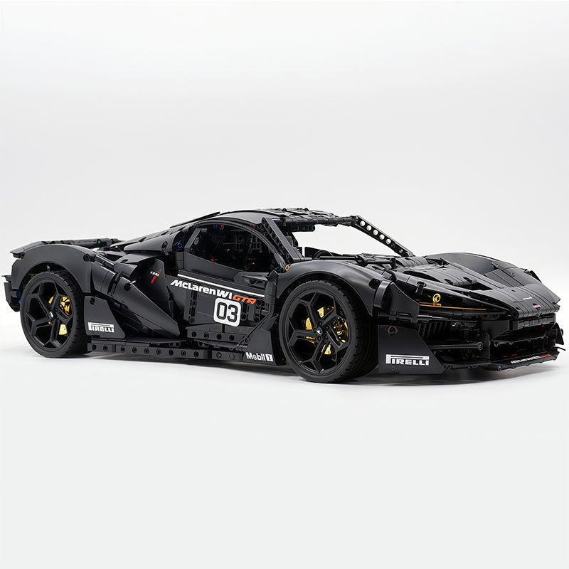 Technic Mclaren W1 Black Warrior Supercar Building Blocks Kit, 1:8 Scale Static Model Car, 4200+ PCS Collectible Race Car Building Set with Paper Manual, for Adults