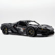 Technic Mclaren W1 Black Warrior Supercar Building Blocks Kit, 1:8 Scale Static Model Car, 4200+ PCS Collectible Race Car Building Set with Paper Manual, for Adults