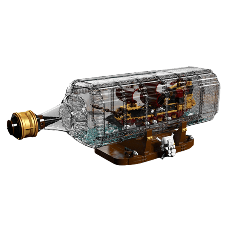 10066 Ship in Bottle The Black Pearl Queen Revenges Pirate Ship 2488pcs