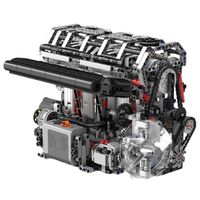 The Iconic V8 Supercharger Engine 854pcs
