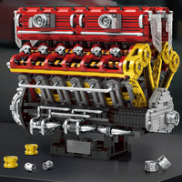 The Ultimate Italian Supercar V12 Engine 4718pcs