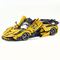 Italian Custom Yellow Sports Car 4738pcs