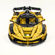 CADA-C61505 1:8 Sports Car LaFerrari Custom Yellow Building Block Set 4739pcs Adult Collector Collectible Model Kit