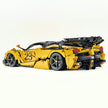 CADA-C61505 1:8 Sports Car LaFerrari Custom Yellow Building Block Set 4739pcs Adult Collector Collectible Model Kit