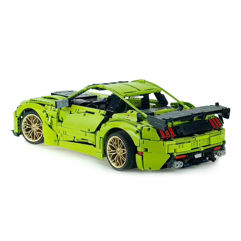 MOC-165802 1:8 Sports Car Ford Mustang Shelby GT500 Concept Building Block Set 3152pcs Collectible Model Kit with Custom Wheels