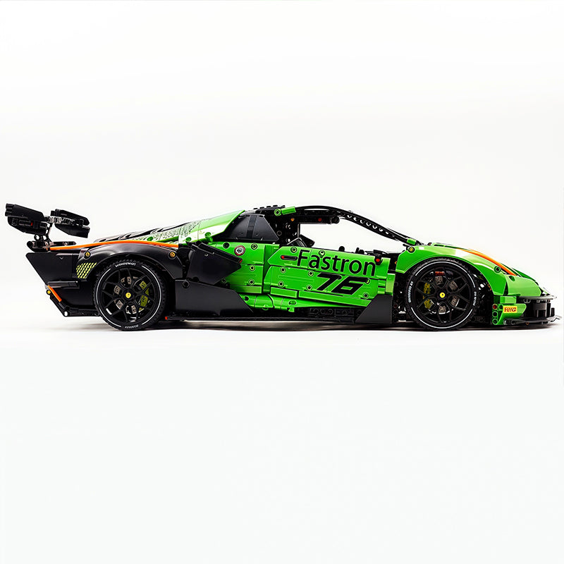 TGL-SCV12 1:8 Sports Car Lamborghini Custom Green Building Block Set 4100pcs Adult Collector Collectible Model Kit