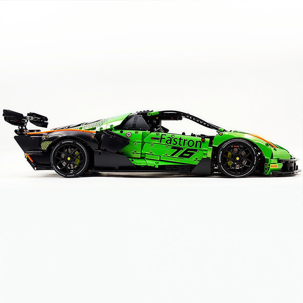 TGL-SCV12 1:8 Sports Car Lamborghini Custom Green Building Block Set 4100pcs Adult Collector Collectible Model Kit