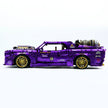 GULY-10637 1:8 Sports Car Dodge Challenger Custom Purple Building Block Set 3751pcs Adult Collector Collectible Model Kit