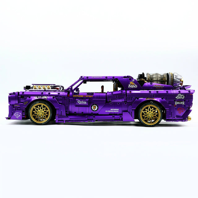American muscle car custom purple supercar model 3750pcs