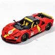 JIESTAR 66303 MOC SF90-Inspired Sports Car Model Kit  | 3797 Pieces Ultimate Sports Car Building Blocks Bricks