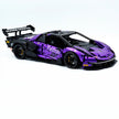 TGL-SCV12 1:8 Sports Car Lamborghini Custom Purple Building Block Set 4100pcs Adult Collector Collectible Model Kit