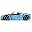 MOC-159171 1:8 Sports Car Porsche 918 Building Block Set 2266pcs Collectible Model Kit with Custom Wheels