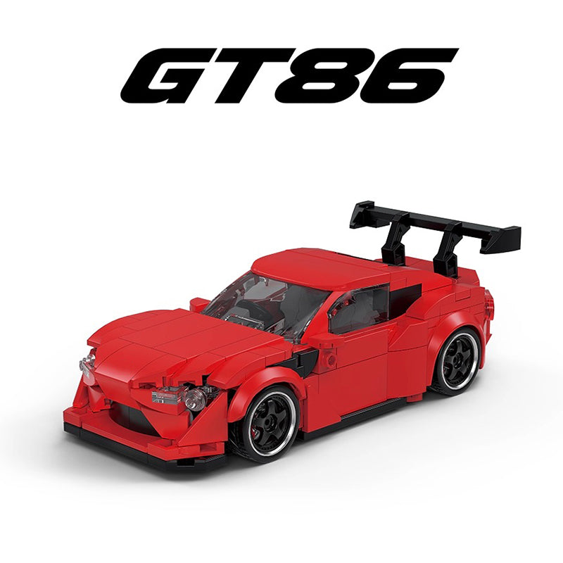 PB8832 GT86 JDM Sports Car Building Blocks, 417 Pieces 1:32 Scale Static Race Car Model, MOC Technical Building Bricks Kit, Display Collectible Toy Gift for Car Enthusiasts