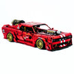 GULY-10637 1:8 Sports Car Dodge Challenger Custom Red Building Block Set 3751pcs Adult Collector Collectible Model Kit