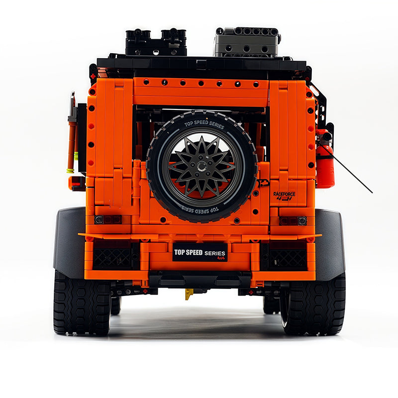 GULY 10642 Technic Off‑Road SUV Building Blocks Set, 1:8 Scale Orange G63 Off‑Road Vehicle Model, 3914 Pcs DIY Assembly MOC Collectible Car Kit for Adult Hobbyists