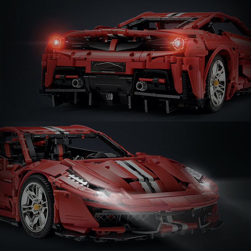 CADA-C61043 1:8 Sports Car Pista 488 – Static Version Building Block Set 3236pcs Adult Collector Collectible Model Kit