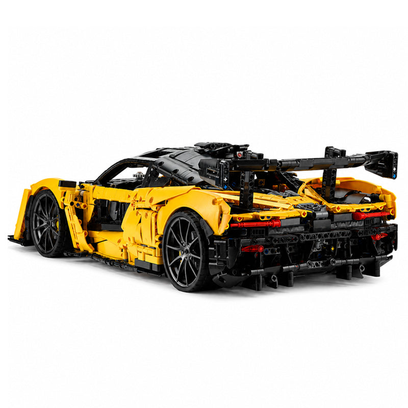 1:8 Scale McLaren Senna-Inspired Supercar MOC Building Blocks Set, 3703-Piece Sports Car Model Kit