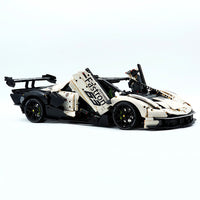 Custom-made White Sports Car 4100pcs