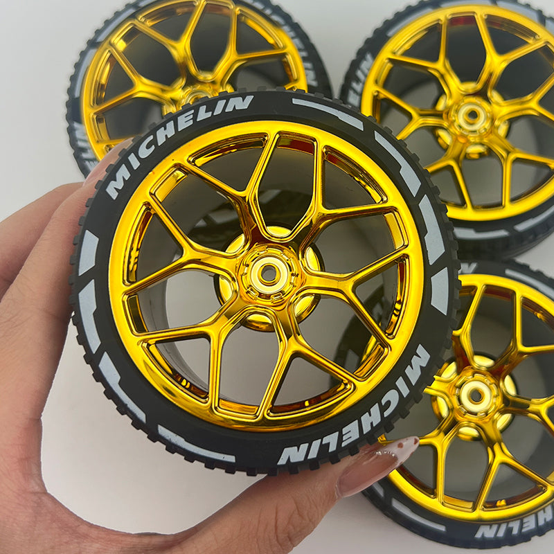 4PCS Wheels CADA Crafted Wheel Hub Accessories Wheel Compatible Scale 1:8 Car