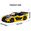 1:8 Scale RX-7-Inspired Supercar MOC Building Blocks Set, 2,943-Piece Sports Car Model Kit