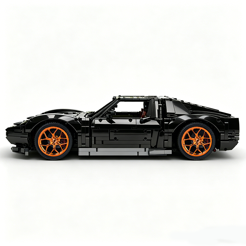 MOC-119000 1:8 Sports Car Lamborghini Miura Concept Building Block Set 3435pcs Collectible Model Kit with Custom Wheels