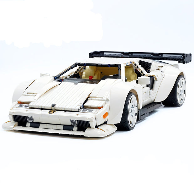 K BOX-10547 1:8 Sports Car Lamborghini Countach Building Block Set 4301pcs Adult Collector Collectible Model Kit