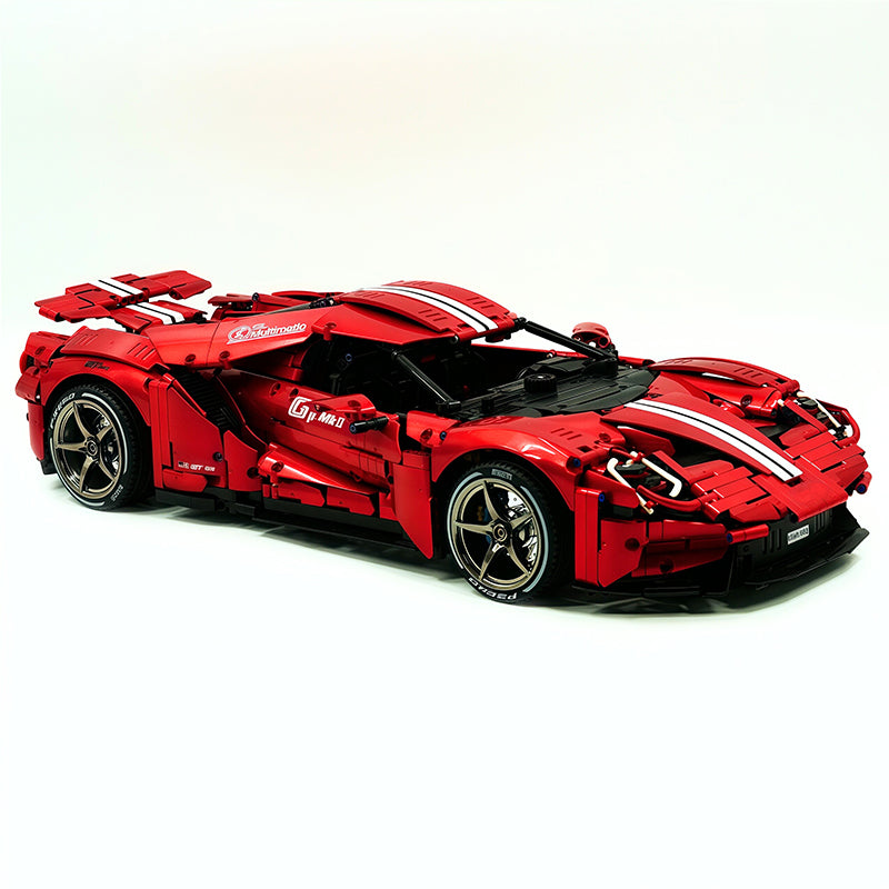 TGL-T5042 1:8 Sports Car Ford GT Custom Painted Red Building Block Set 3056pcs Adult Collector Collectible Model Kit