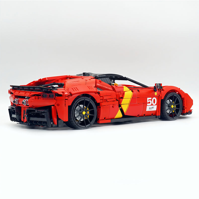 MOC-10664 1:8 Scale Supercar Building Blocks Set, 3797 PCS Technic Race Car Model, MOC Static Sports Car Building Bricks Kit, Adult Collectible Display Gift for Car Enthusiasts