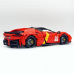 MOC-10664 1:8 Scale Supercar Building Blocks Set, 3797 PCS Technic Race Car Model, MOC Static Sports Car Building Bricks Kit, Adult Collectible Display Gift for Car Enthusiasts