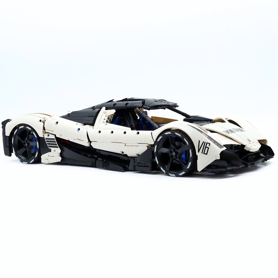 TGL-T5052 1:8 Sports Car Devel Sixteen V16 Building Block Set 4016pcs Adult Collector Collectible Model Kit