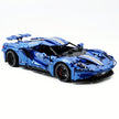 TGL-T5042 1:8 Sports Car Ford GT Custom Painted Blue Building Block Set 3056pcs Adult Collector Collectible Model Kit