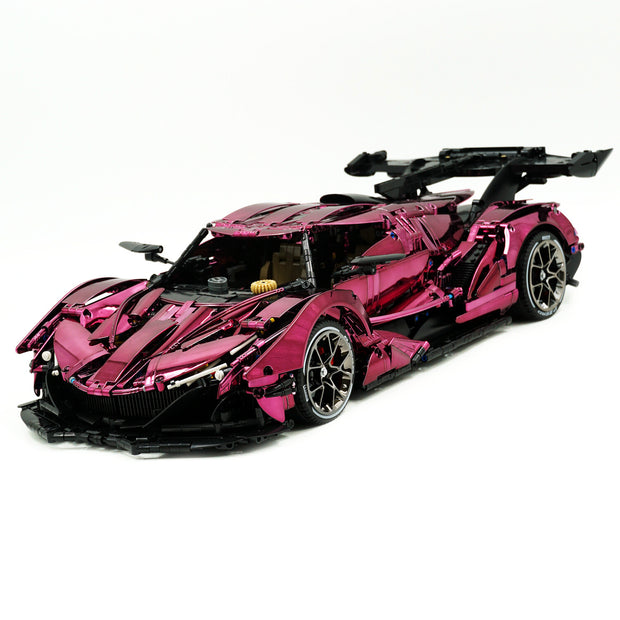 CADA-C61053 1:8 Sports Car Apollo Custom Electroplated Building Block Set 4449pcs Adult Collector Collectible Model Kit