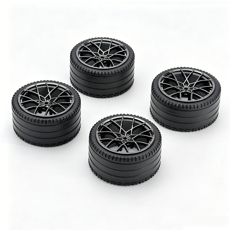 GL05 1:8 Building Block Wheel Rims 6.6×4.4cm, Compatible with Technic 42115 42083, 6 Color Options, MOC Supercar Model Mod Accessories