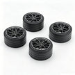 GL05 1:8 Building Block Wheel Rims 6.6×4.4cm, Compatible with Technic 42115 42083, 6 Color Options, MOC Supercar Model Mod Accessories