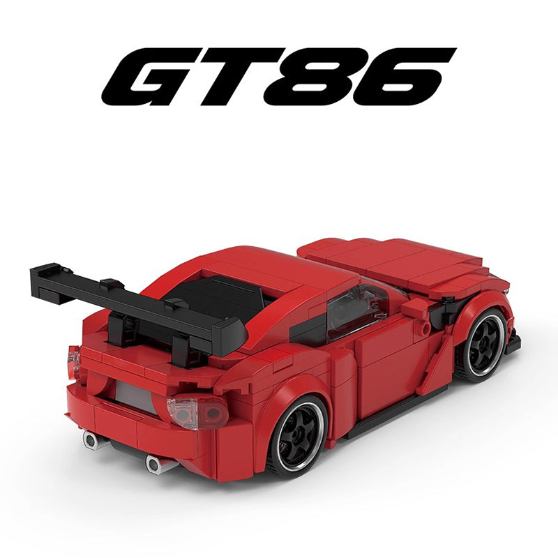 PB8832 GT86 JDM Sports Car Building Blocks, 417 Pieces 1:32 Scale Static Race Car Model, MOC Technical Building Bricks Kit, Display Collectible Toy Gift for Car Enthusiasts