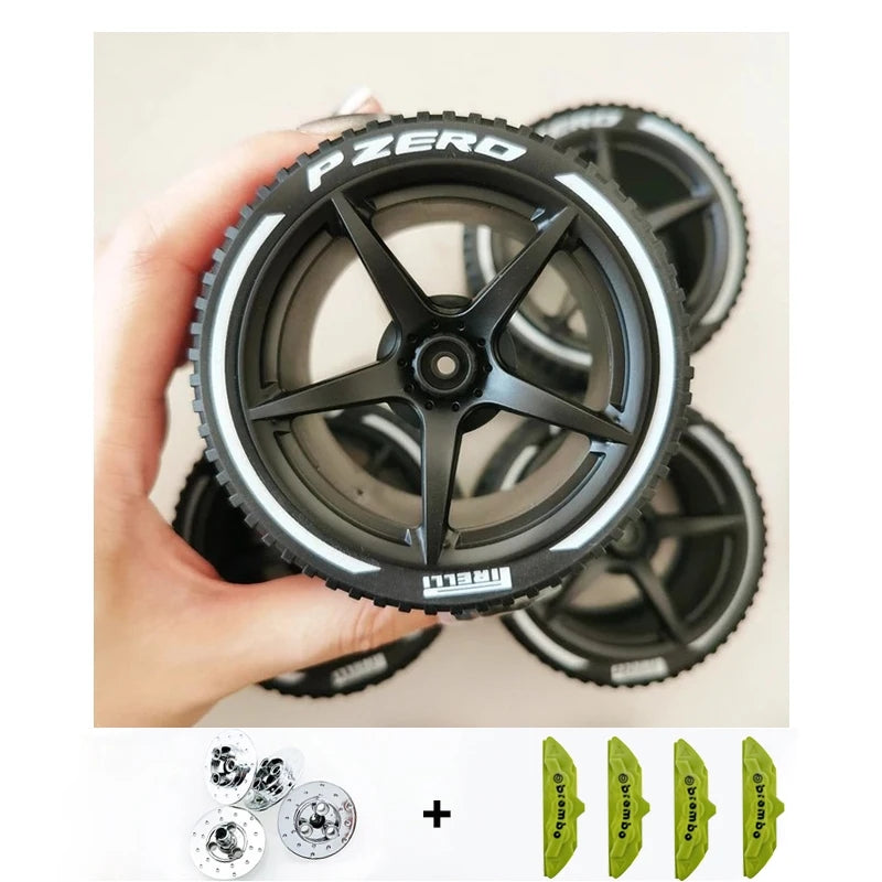 Accessories Wheel Hub Silver Grey  Golden Black Plating Hub Compatible Scale 1:8 Car