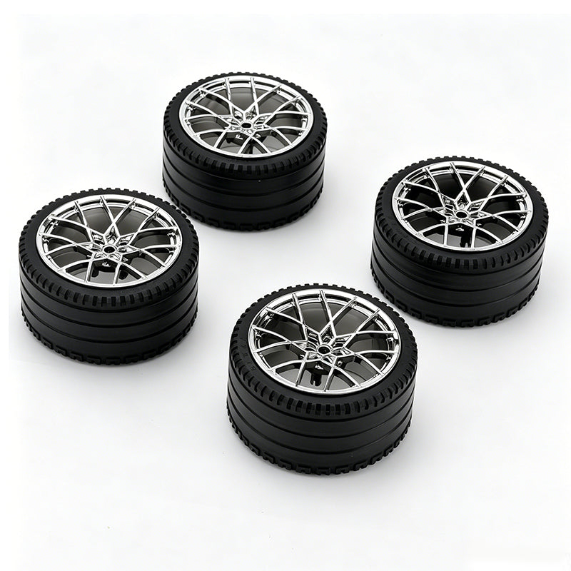 GL05 1:8 Building Block Wheel Rims 6.6×4.4cm, Compatible with Technic 42115 42083, 6 Color Options, MOC Supercar Model Mod Accessories