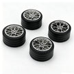 GL05 1:8 Building Block Wheel Rims 6.6×4.4cm, Compatible with Technic 42115 42083, 6 Color Options, MOC Supercar Model Mod Accessories